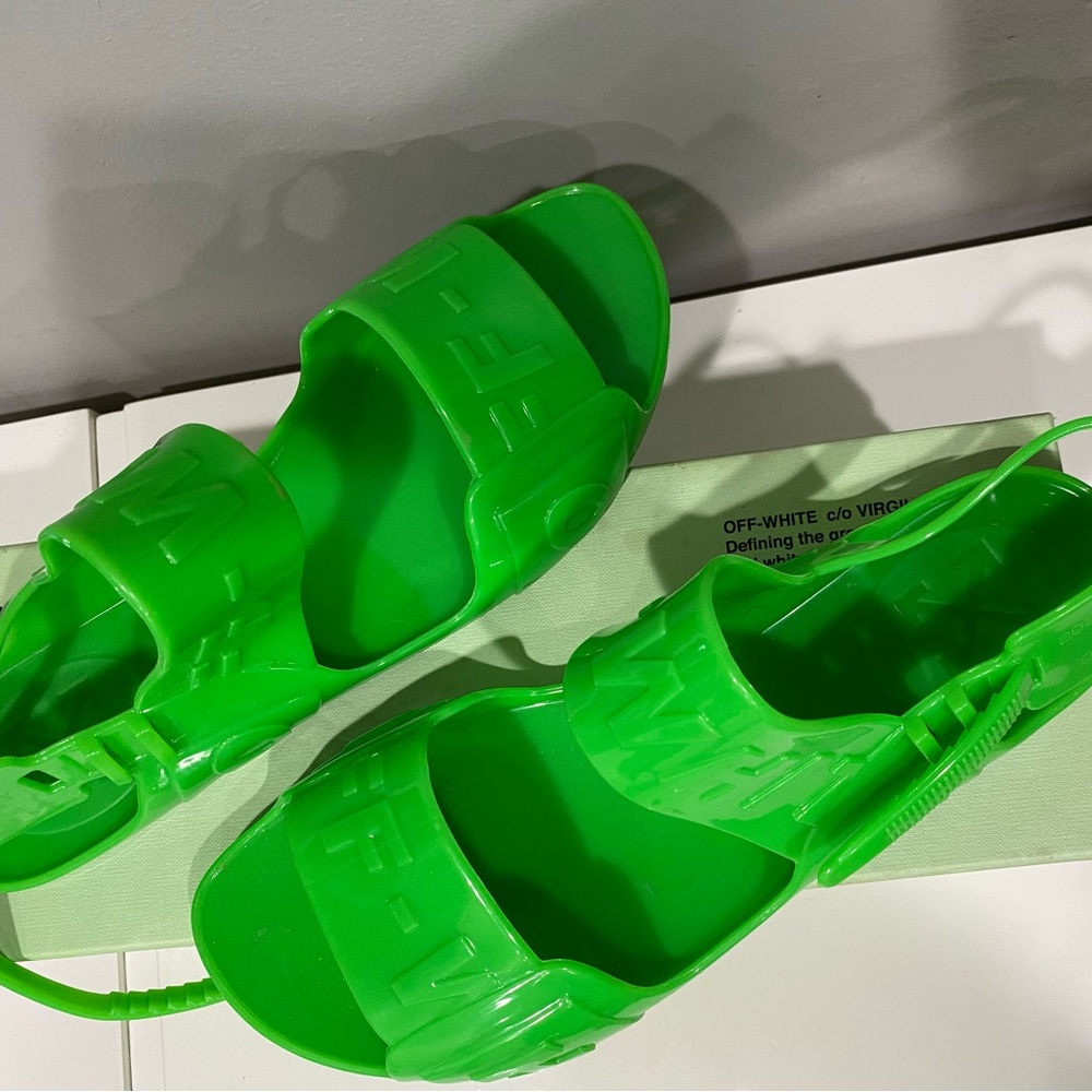 Brand New Off White Jelly Sandal